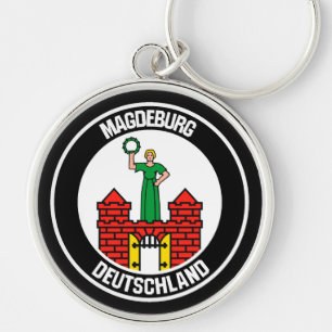 Magdeburg Round Emblem Key Ring