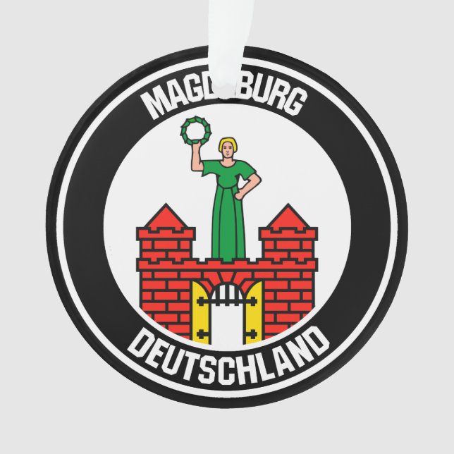 Magdeburg Round Emblem Ornament (Front)