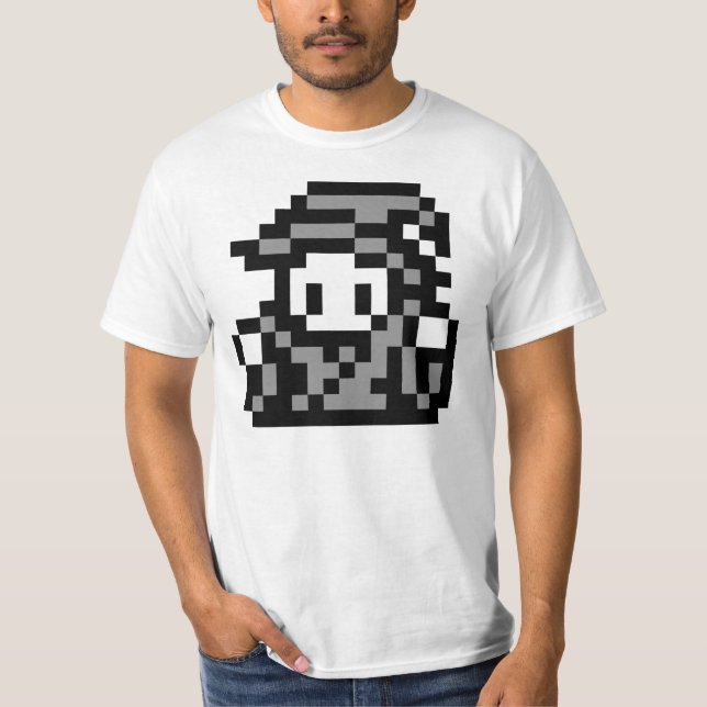 Mage 16x16 Sprite Pixel Art T-Shirt (Front)