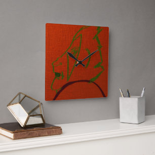 Mage Elder Character Art Square Wall Clock