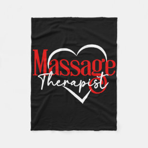 Mage Therapist Therapy Lmt Meuse Graduation Valent Fleece Blanket