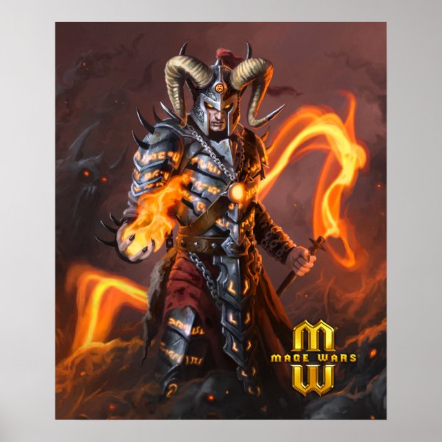 Mage Wars® Warlock Poster (20x24) (Front)