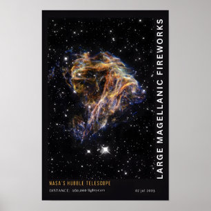 Magelanic Fireworks Space Educational Poster