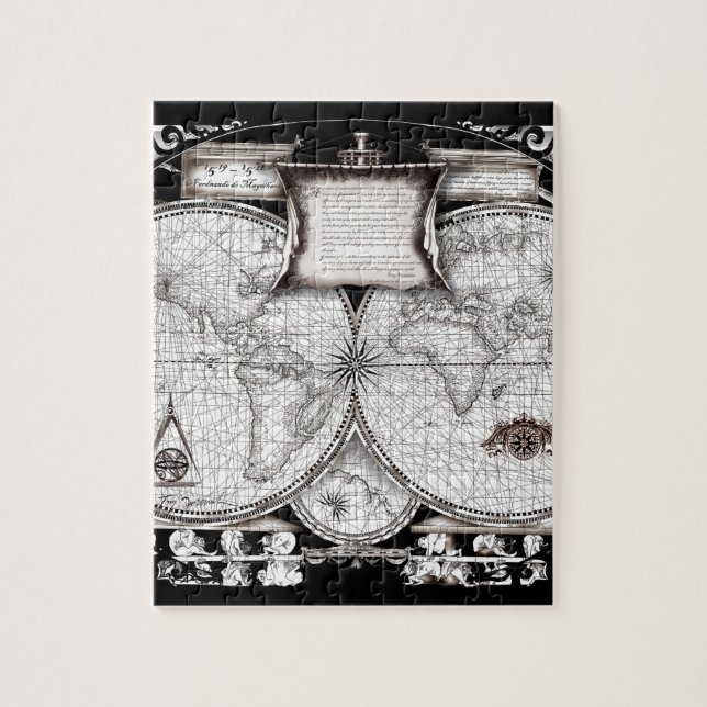 Magellan Map Jigsaw Puzzle (Vertical)