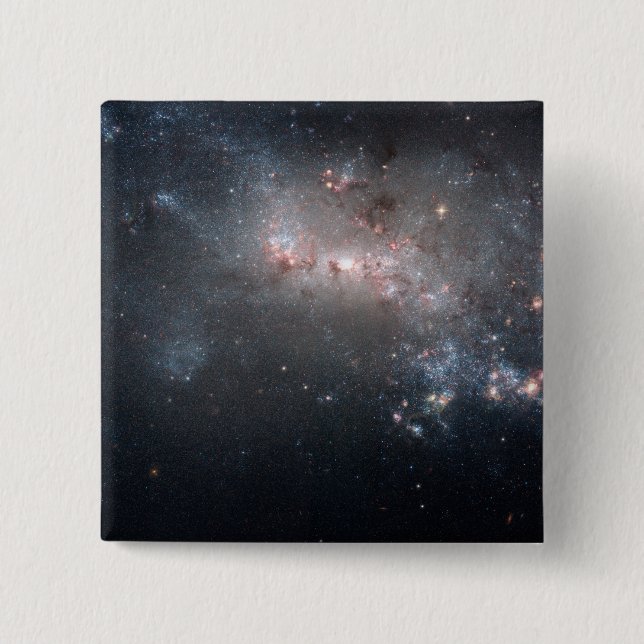 Magellanic dwarf irregular galaxy NGC 4449 15 Cm Square Badge (Front)