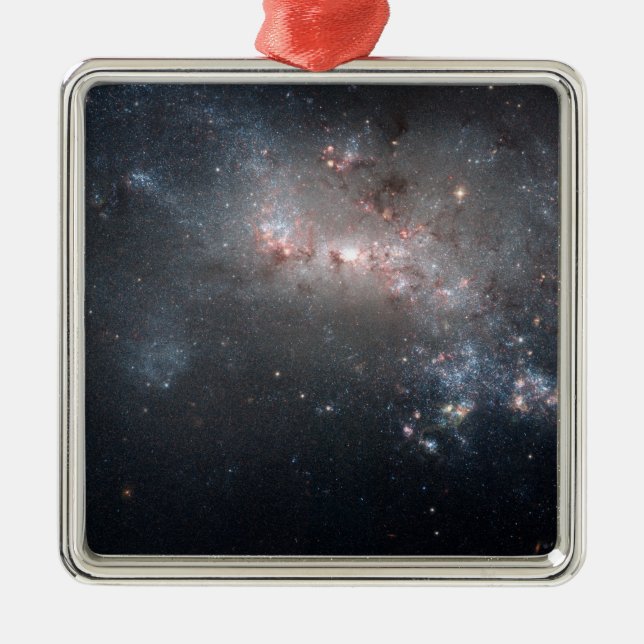 Magellanic dwarf irregular galaxy NGC 4449 Metal Tree Decoration (Front)