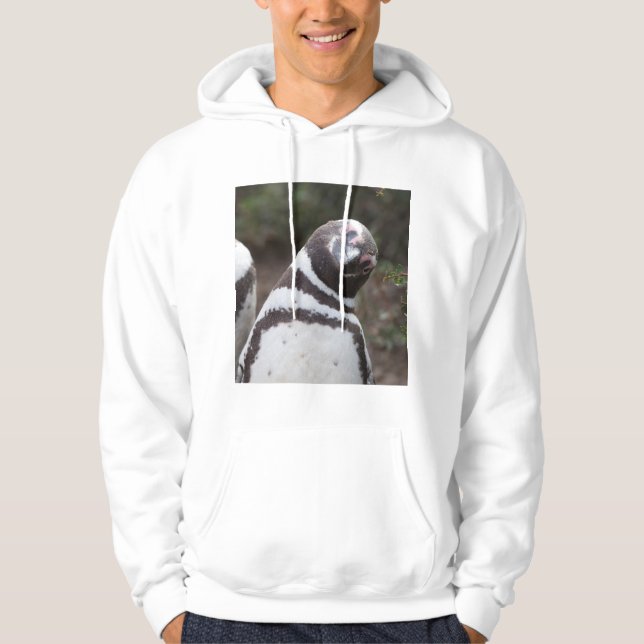 Magellanic Penguin Portrait Hoodie (Front)