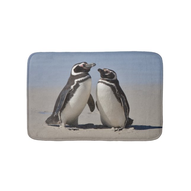 Magellanic Penguins Bath Mat (Choose Your Colour) (Front)