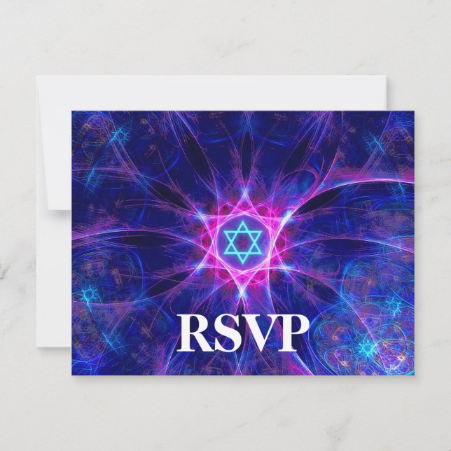 Magen Bet Bar/Bat Mitzvah RSVP Card (Front)