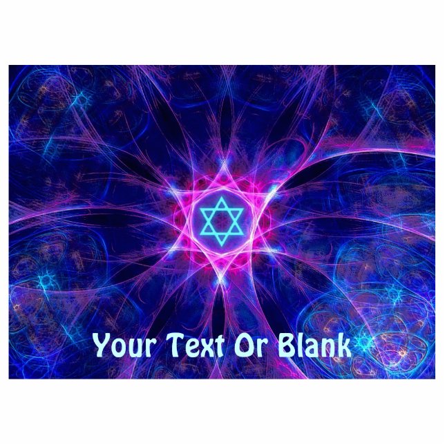 Magen Bet Fractal Photo Sculpture Magnet (Front)