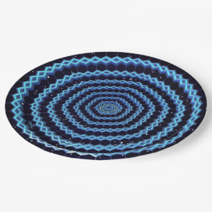 Magen David And Diamonds Paper Plate