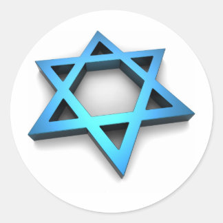 Magen David Classic Round Sticker