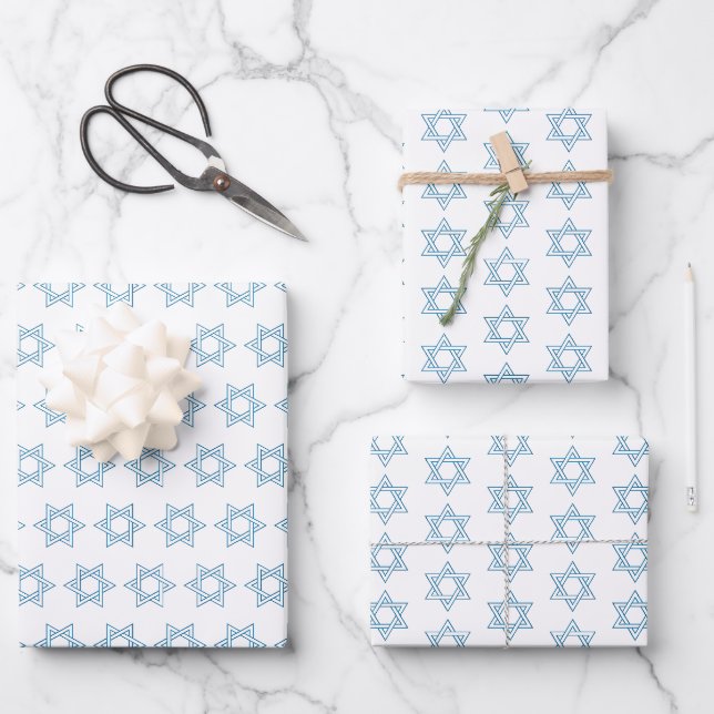 Magen David Wrapping Paper Sheet (Front)