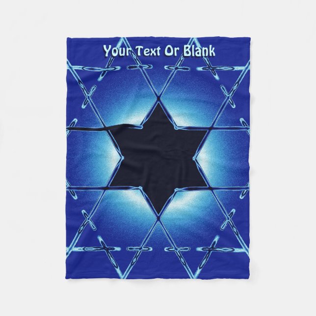 Magen Gimel Fleece Blanket (Front)