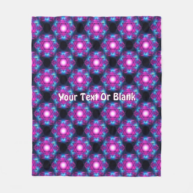 Magen Heh Fractal Fleece Blanket (Front)