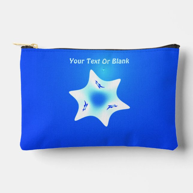 Magen Lavan (White Star) Accessory Pouch (Front)