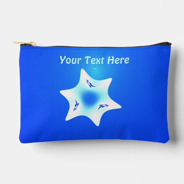 Magen Lavan (White Star) Accessory Pouch (Front)