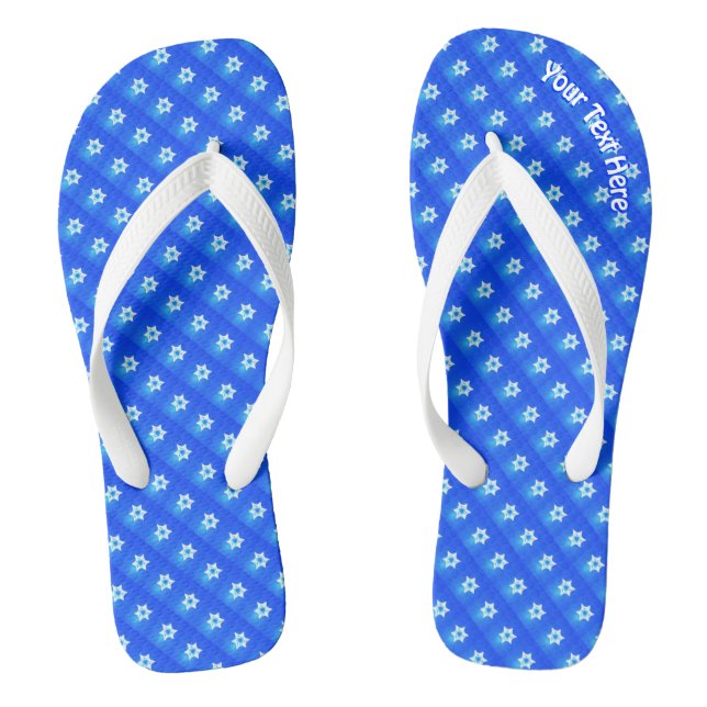 Magen Lavan (White Star) Flip Flops (Footbed)
