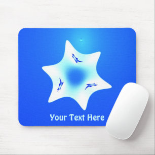 Magen Lavan (White Star) Mouse Mat