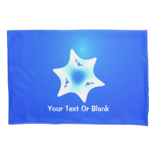 Magen Lavan (White Star) Pillowcase