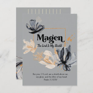 Magen Names of God Devotional Scripture Postcard