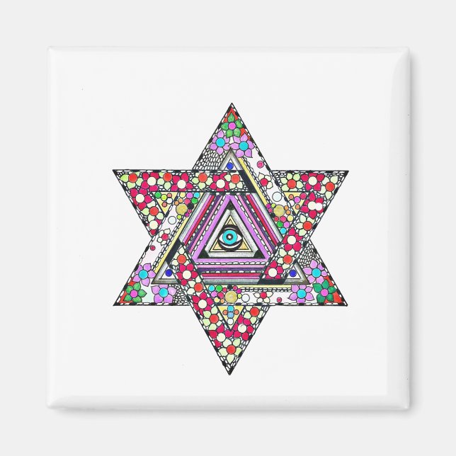 Magen Star of David Magnet (Front)