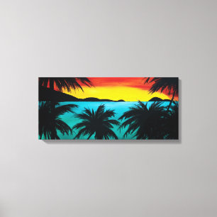 Magen's Bay Beach Caribbean Art Canvas Print