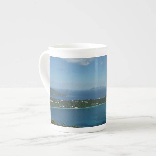 Magens Bay, St. Thomas Beautiful Island Scene Bone China Mug (Front Left)