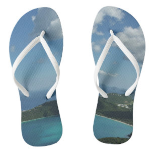 Magens Bay, St. Thomas Beautiful Island Scene Flip Flops