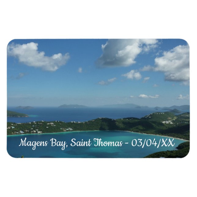 Magens Bay, St. Thomas Beautiful Island Scene Magnet (Horizontal)