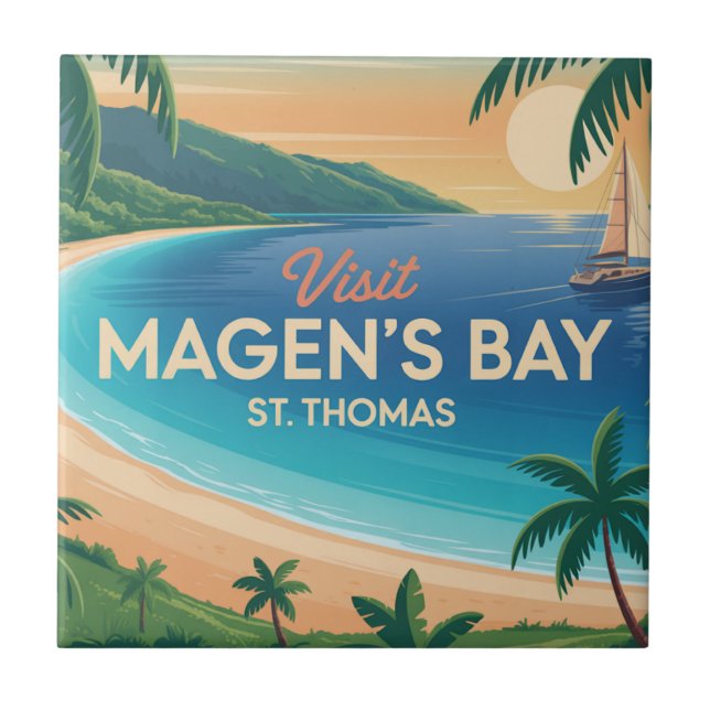 Magen's Bay, St. Thomas Tile (Front)