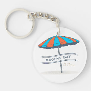 Magens Bay St Thomas USVI Caribbean Beach Time Key Ring