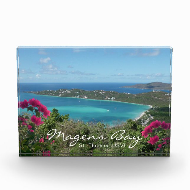 Magens Bay St. Thomas, USVI Tropical Beach Photo Block (Front)