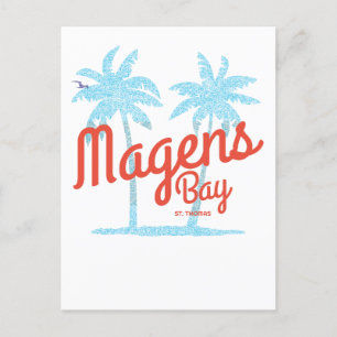 Magens Bay St. Thomas USVI Vintage Coral Type Postcard