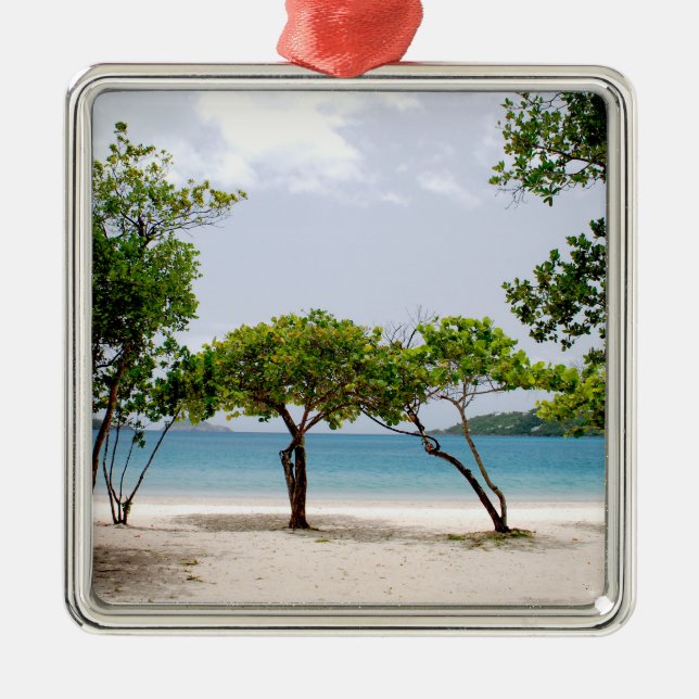 Magens Bay, USVI Metal Tree Decoration (Front)