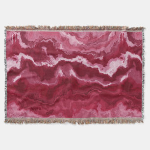 Magenta Agate Throw Blanket