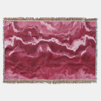 Magenta Agate Throw Blanket