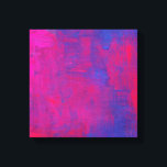Magenta and Blue Abstract Painting Canvas Print<br><div class="desc">A watercolor painting in magenta and blue done in abstract style with thick bold brushstrokes.</div>