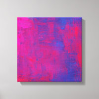 Magenta and Blue Abstract Painting