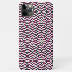 Magenta and Blue Pattern iPhone 11 Pro Max Case
