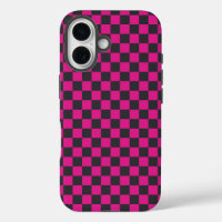 Magenta and smoke checkerboard pattern