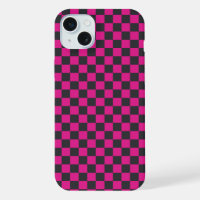 Magenta and smoke checkerboard pattern