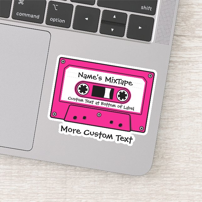 Magenta Audio Cassette Tape (Detail)