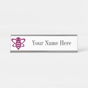 Magenta Bee Name Plate
