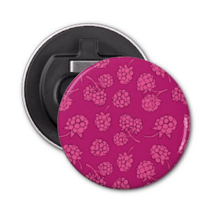 Magenta Berry Pattern Bottle Opener