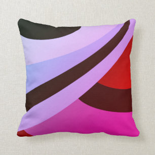 Magenta Brown Lavender Modern contemporary Design Cushion