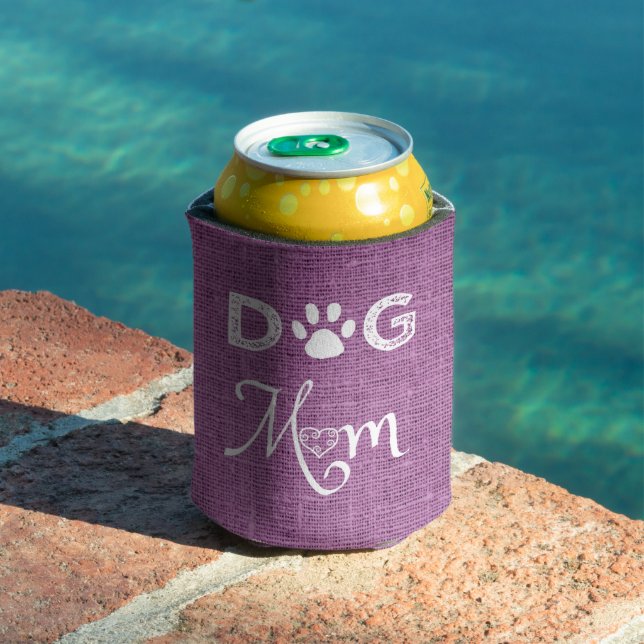 Magenta Burlap Dog Mum Cooler (In Situ Pool)