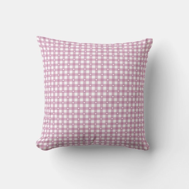 Magenta Checks Cushion (Front)