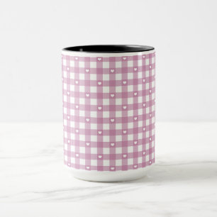 Magenta Checks Mug