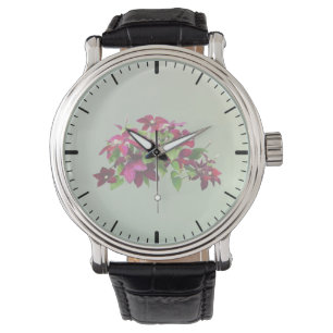 Magenta Clematis With Vine Watch
